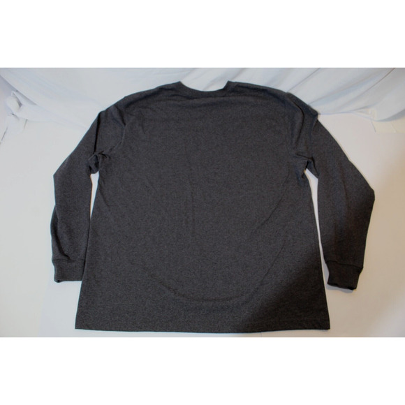 Carhartt Loose Fit Dark Gray Heavyweight Pocket Tee Long Sleeve Men's (L) Logo - Picture 9 of 13